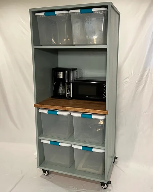 Tall Appliance Garage with Storage