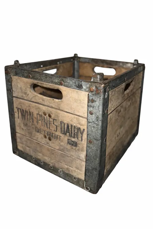 Twin Pines - Vintage Detroit Milk Crate