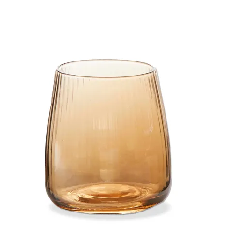 Amber Stemless Glass