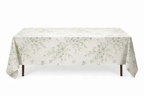 Floral Green Tablecloth
