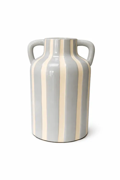 Striped Blue Vase