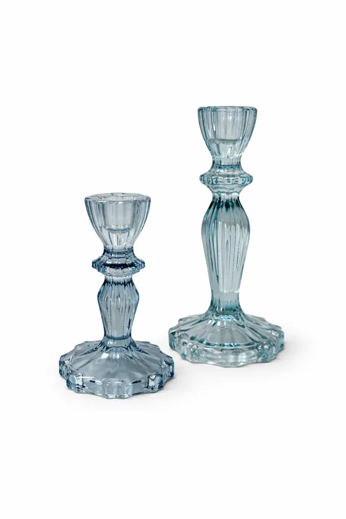 Blue Candlestick Holder