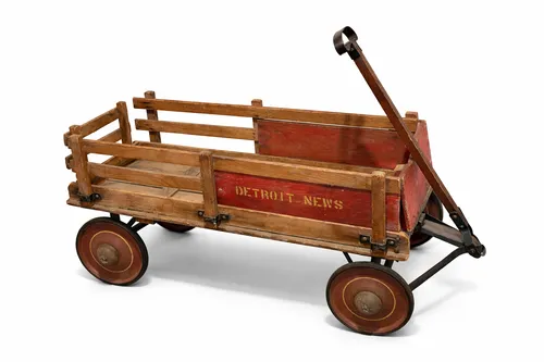 1940s Detroit News Cart
