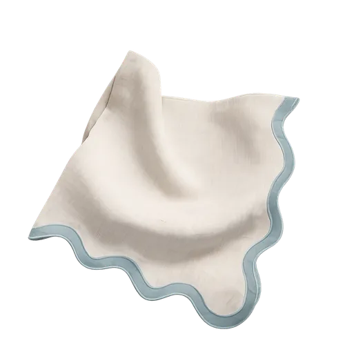 Scalloped Linen Napkin