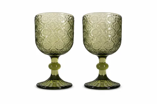 Green Vintage Goblet