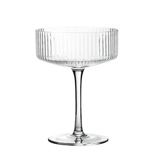 Fluted Coupe Glass