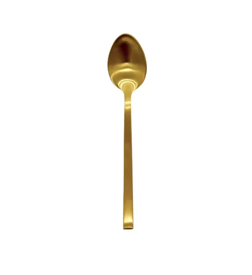 Matte Gold Dessert Spoon