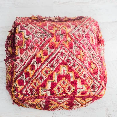 Vintage Kilim Floor Cushion - Scarlett Tribal