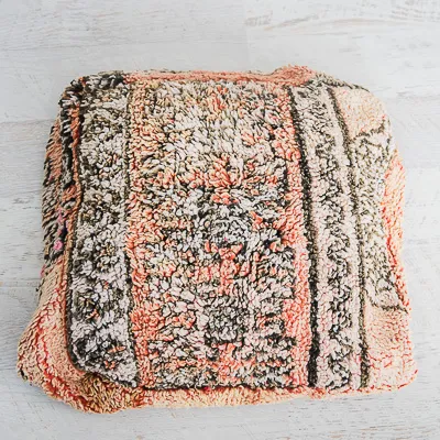 Vintage Kilim Floor Cushion - Tempered Tobacco