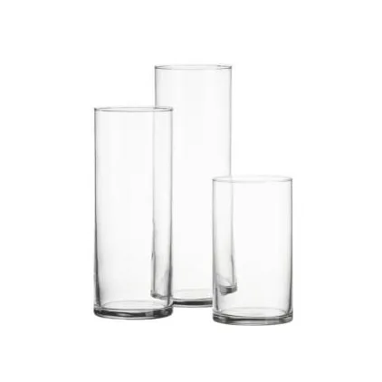 Cylinder vase - set of three