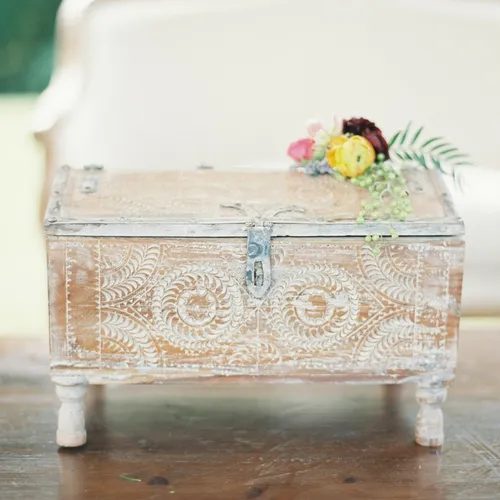 Carved Wooden Chest