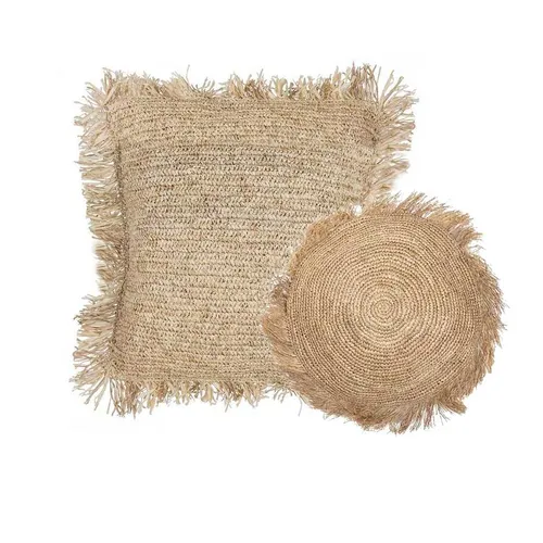Cushion - Raffia Fringe Small