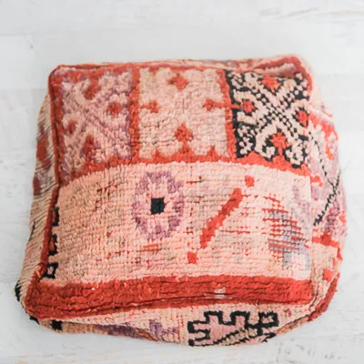 Vintage Kilim Floor Cushion - Desert Rose