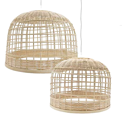 Wicker Basket Pendant Small