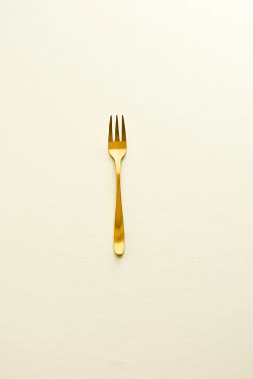 Goud bestek - taart vorkje