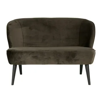 Trouwbankje - olijfgroen - velvet stof