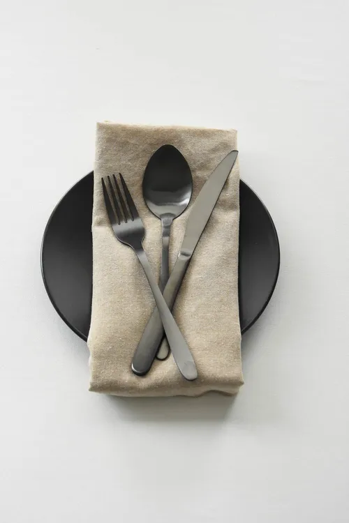 Zwart bestek - set basic