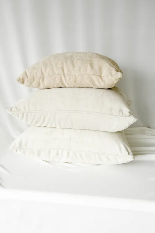 Vierkant kussen - beige