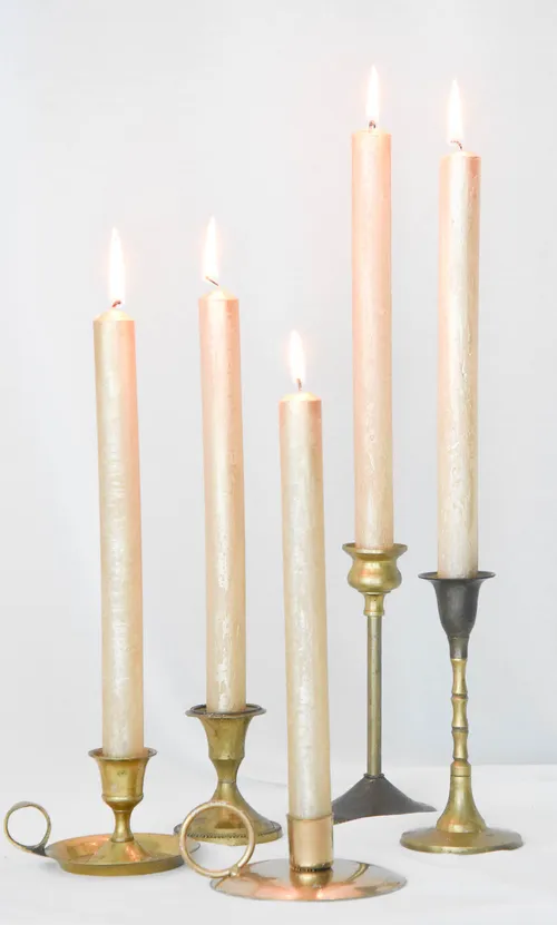 Vintage gouden kandelaar - dinerkaars