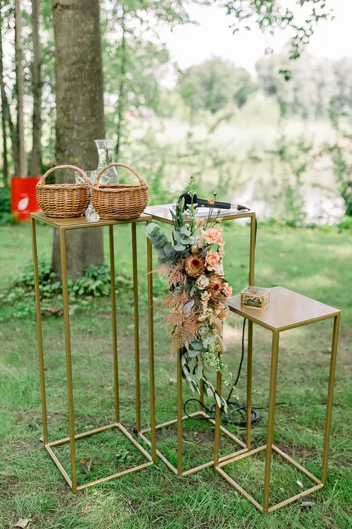 Gouden zuil - M - 70 cm hoog