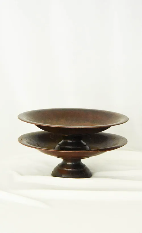 Schaal - barok - roestbruin