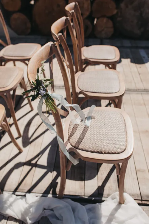 Crossback stoel - white wash