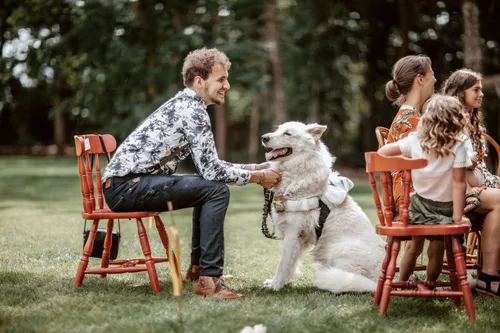 Café stoel - koraal kleurig