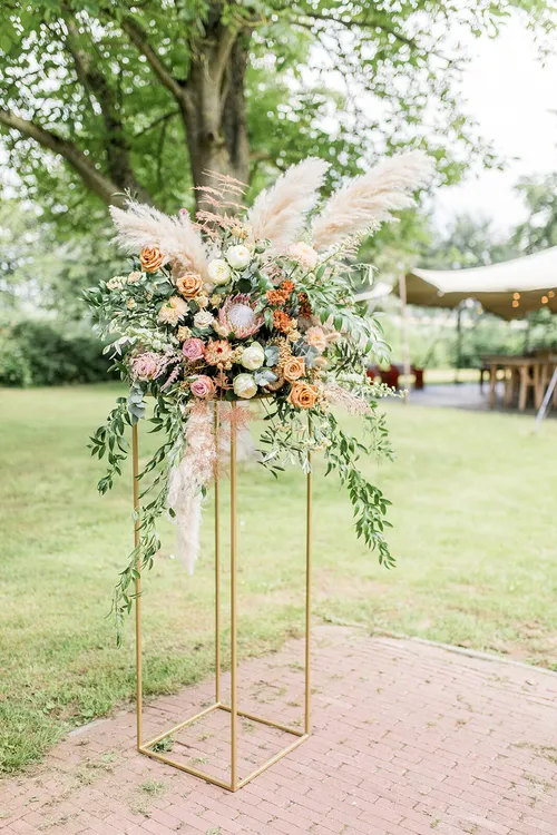 Gouden zuil - XL - 130 cm hoog