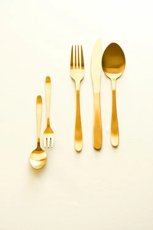 Goud bestek - mes