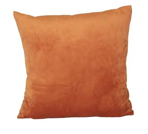 Burnt Orange Velvet Pillow