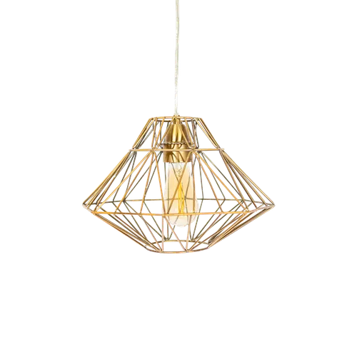 Gold Hex Pendant