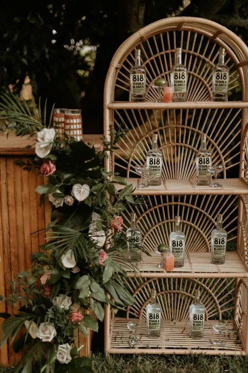 Rattan Bar Shelf