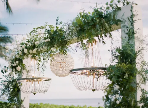 Glass Ball Chandelier