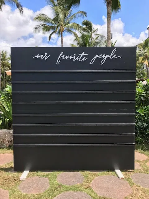 Custom Escort Card Wall