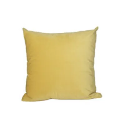 Yellow Velvet Pillow