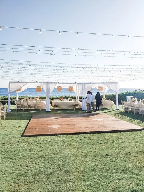 White 4 Post Cabana