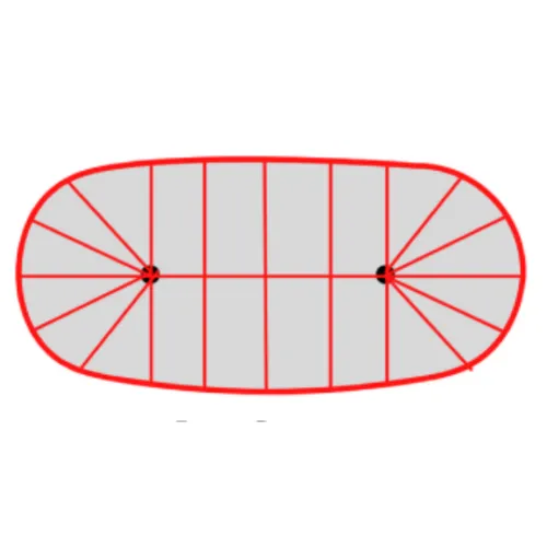 Full Canopy Lighting (44x63 Sailcloth Tent)