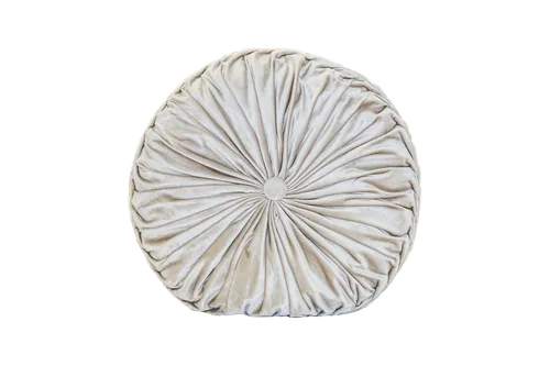 Champagne Velvet Round Pillow