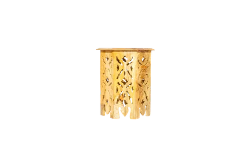 Wood Carved Side Table