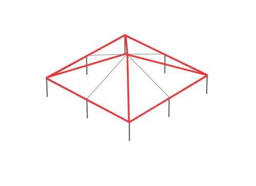 Corner to Peak Lighting (40x40 Track Tent)