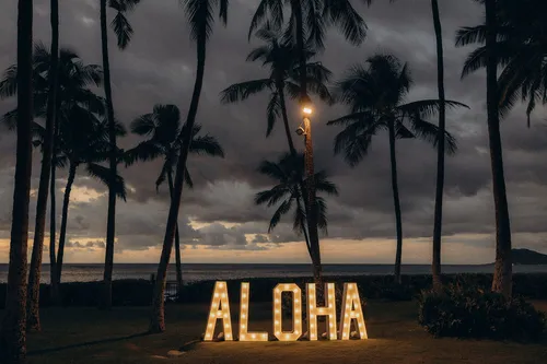 ALOHA Marquee Sign