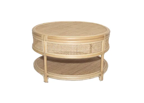 Oahu Cane Webbing Coffee Table