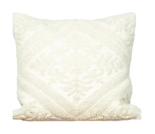 Cream Textured Pillow