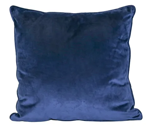 Navy Blue Velvet Pillow