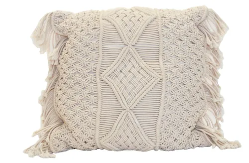 Large Macrame Pillow