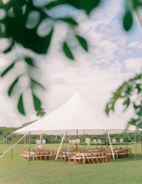44 X 43 White Sailcloth Tent