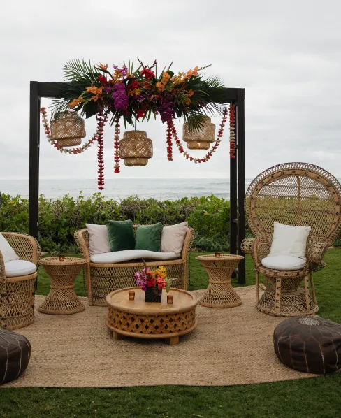 Wicker Styled Lounge