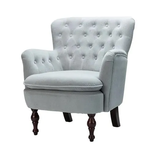 Grey Tufted Chair