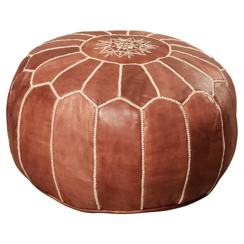 Brown Moroccan Pouf