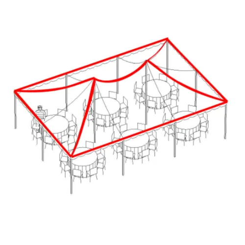 Corner to Peak Lighting (40x60 Track Tent)
